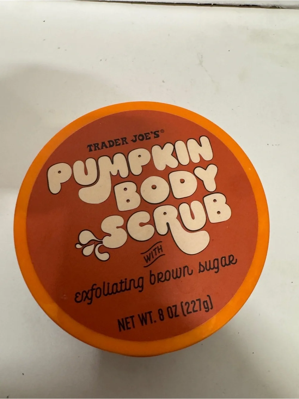 Trader Joes Pumpkin Body Scrub 8 OZ